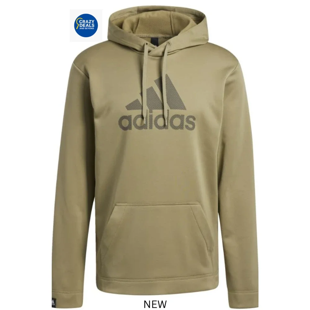 adidas Game and Go Pullover Hoodie Men's, Green, Size L